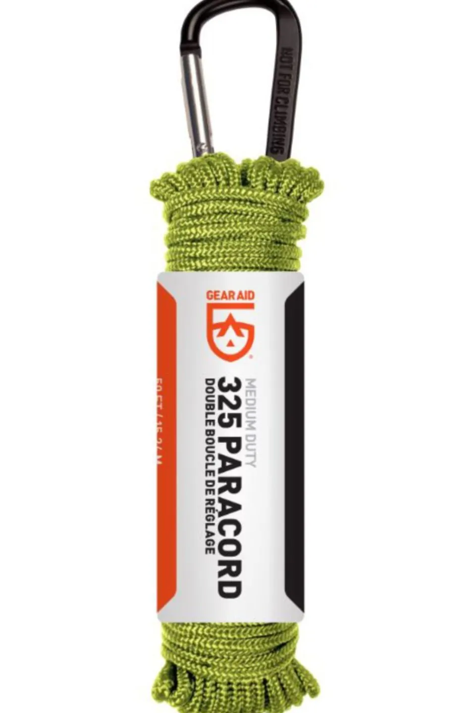 Accessoire De Voyage Ga 325 Paracord 15M 2 Core Strand + Light Aluminium Snap Hook