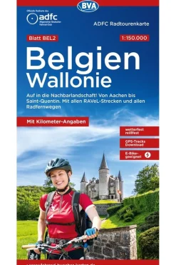 België - Wallonië fietskaart