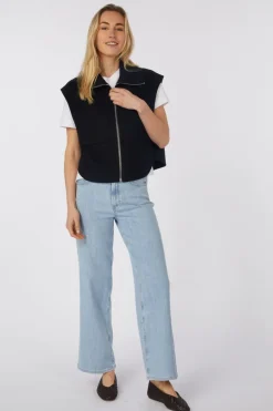 Blazer Real Double Face Workmanship Zipper At Fron