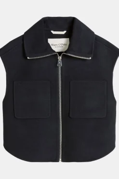 Blazer Real Double Face Workmanship Zipper At Fron
