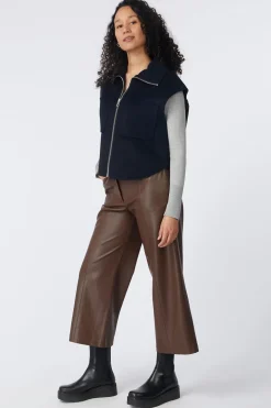 Blazer Real Double Face Workmanship Zipper At Fron