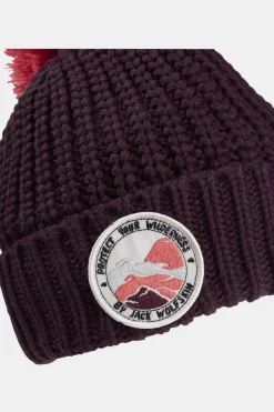 Bonnet Pompom Badge Beanie K