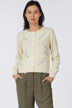 Cardigan Vmcamille Ls O-Neck Emb Cardigan Btq