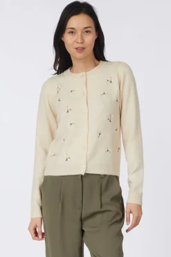 Cardigan Vmfiorella Emb Ls O-Neck Short Card Boo