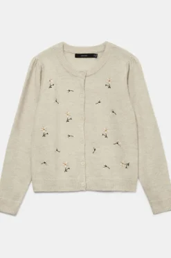 Cardigan Vmfiorella Emb Ls O-Neck Short Card Boo