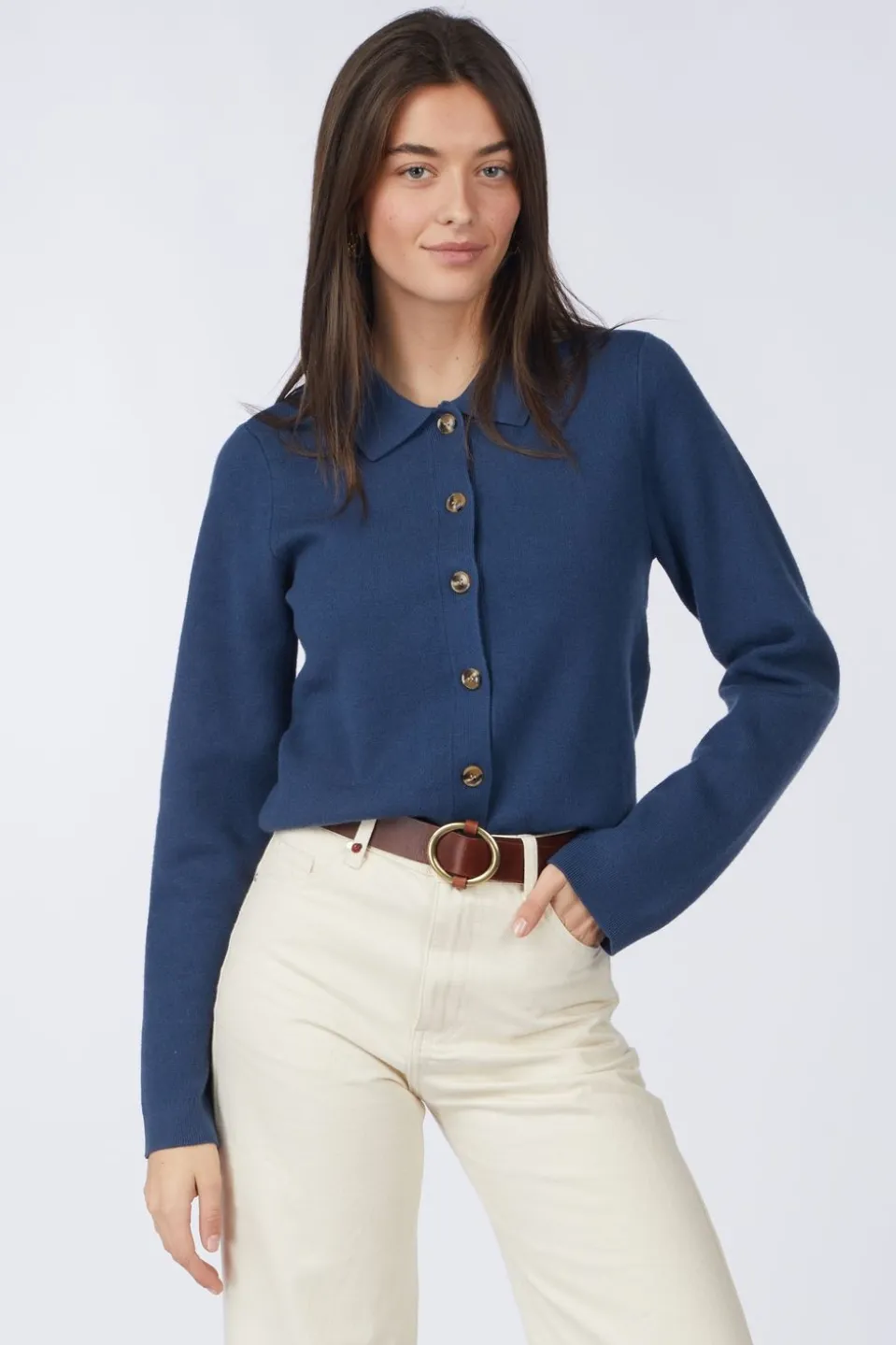 Cardigan Vmriley Ls Poloneck Cardigan Boo