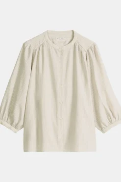 Chemise A-Shape Gatherings Volume Sleeves Stand