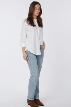 Chemise Casual Fit Round Hem Chest Pocket Kent