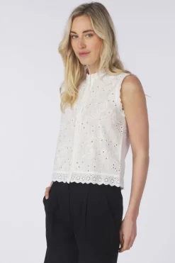 Chemise Vmemily Emb Sl Top Wvn