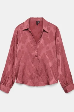 Chemise Vmtiara Jacquard Ls Shirt Wvn Ga