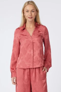 Chemise Vmtiara Jacquard Ls Shirt Wvn Ga