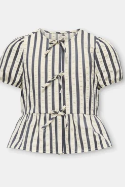 Chemisier Kogmilani Ss Bow Shirt Wvn