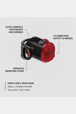 Éclairage Vélo Femto Usb C Drive Rear