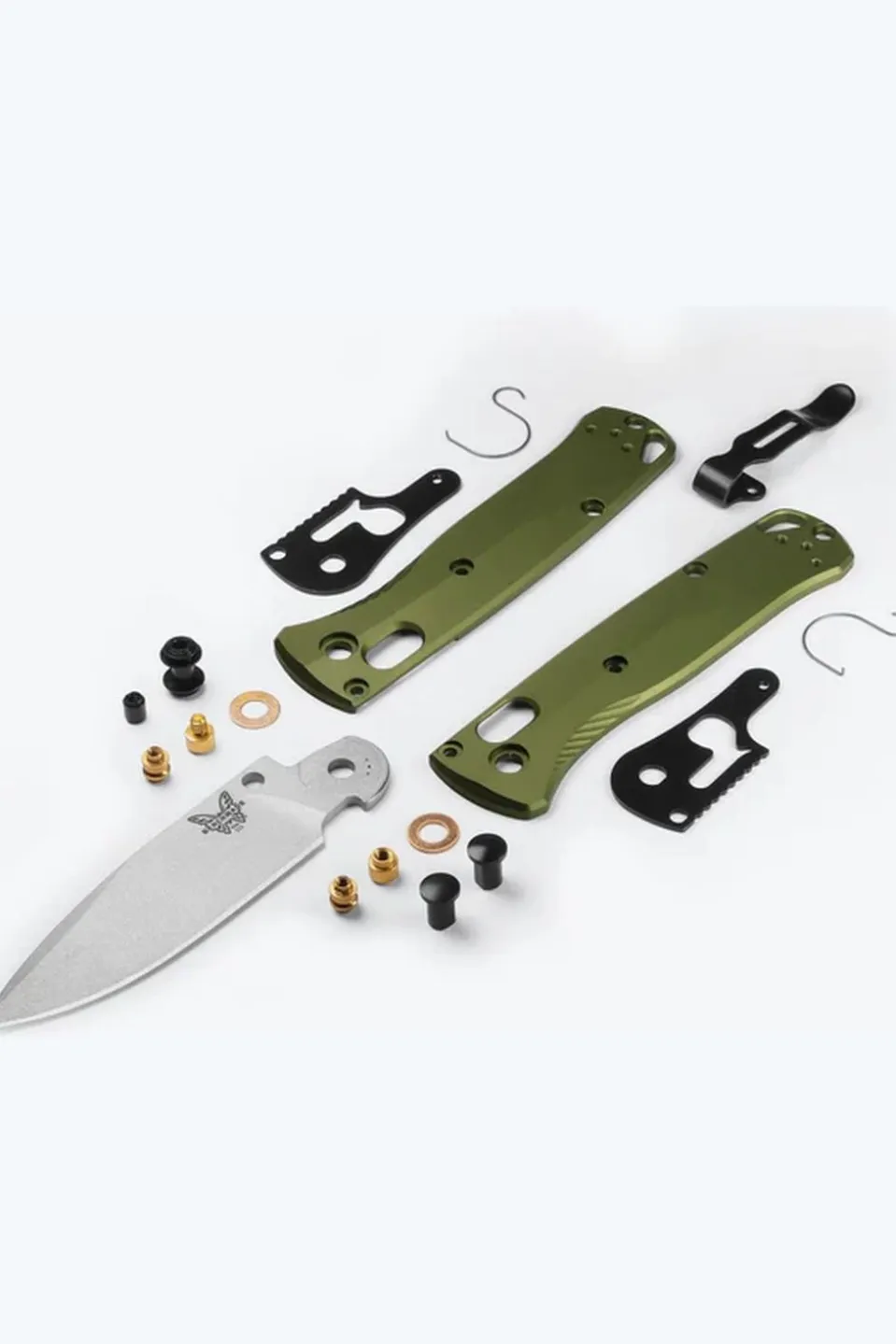 Couteau Mini Bugout Woodland Green Aluminium Pe