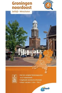 Groningen Noordoost 4 fietskaart r/v