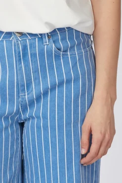 Jeans Denim Stripes Blue