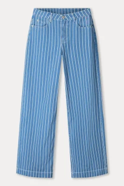 Jeans Denim Stripes Blue