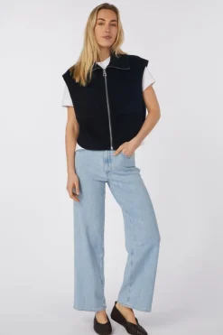 Jeans Denim Wide Fit Regular Length High Wais