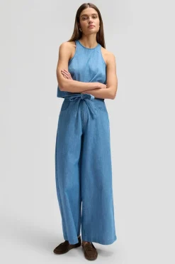 Jeans Pleated Trouser Companion Piece