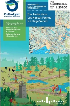 Livre Hoge Venen Wandelkaart Ngi