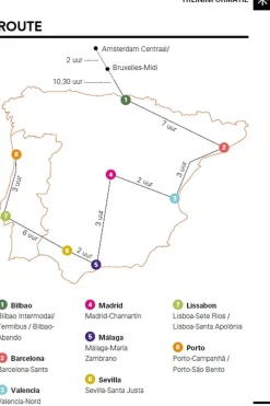 Livre Spanje & Portugal Treinreisgids