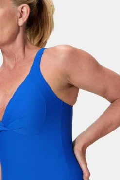 Maillot De Bain Solid Cross Knot Shaping