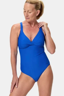 Maillot De Bain Solid Cross Knot Shaping