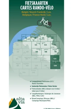 Noord-Frankrijk Reims fietskaart