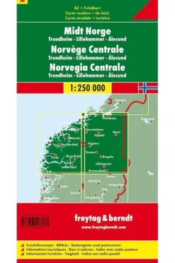 Noorwegen Centr. 2 f&b r/v (+r) Trondheim-Lillehammer-Ales.