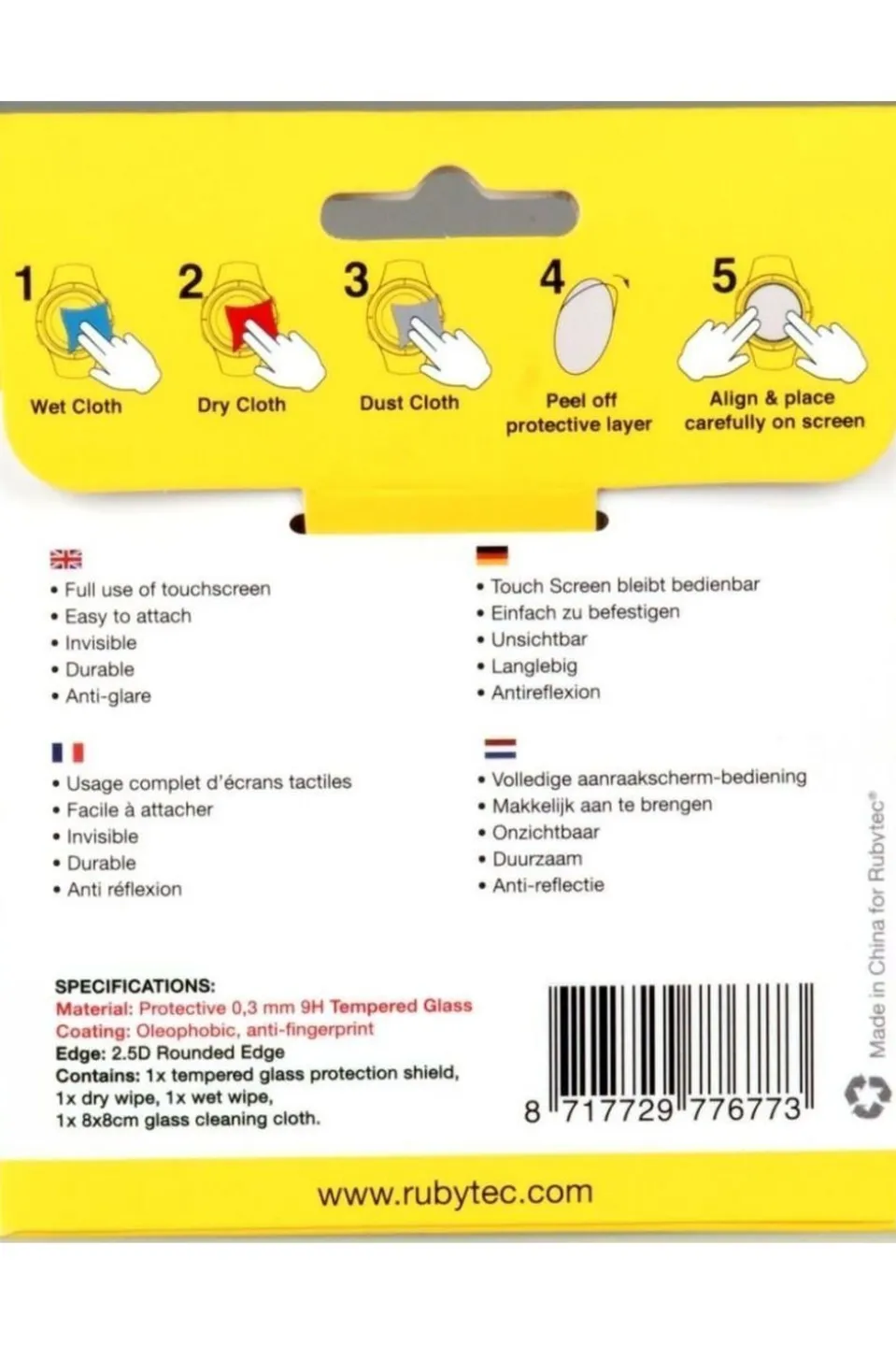 Protection d'écran pour montre 40 mm
