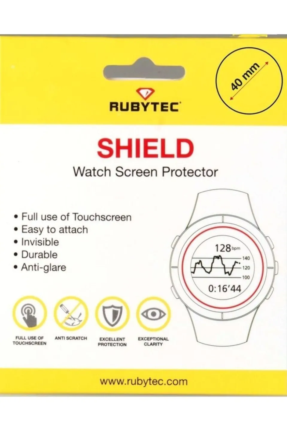 Protection d'écran pour montre 40 mm