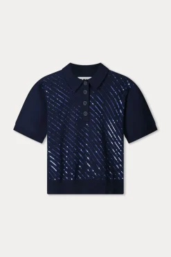 Pull Sequins Night Blue