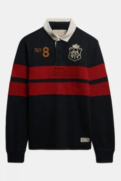Pull Double Emblem Stripe Rugby