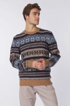 Pull Gifting Wool Blend Fairisle C Nk