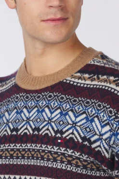 Pull Gifting Wool Blend Fairisle C Nk