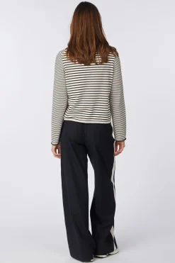 Pull Longsleeve Round-Neck Striped