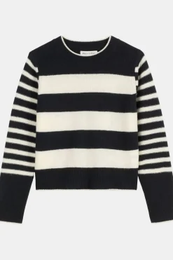 Pull Longsleeve Round-Neck Striped