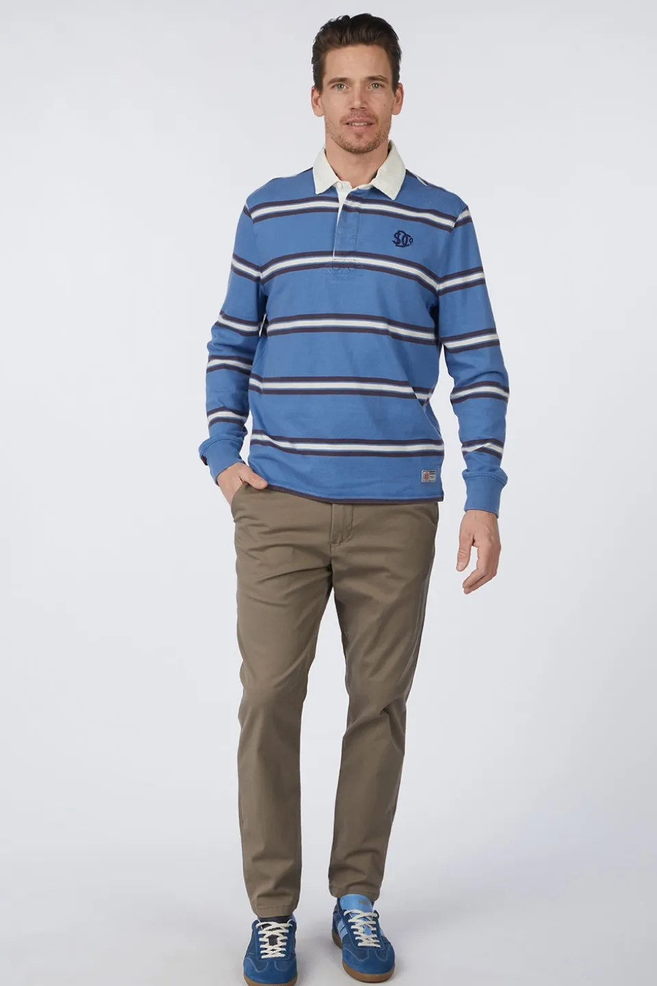 Pull Vintage Athletic Stripe Rugby