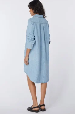 Robe Denim Relaxed Fit Chest Pocket Long Sleev