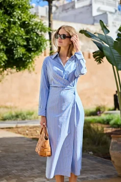 Robe Mesa Striped Midi