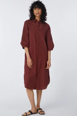 Robe Vmkeira 3/4 Shirt Calf Dress Wvn Btq Be