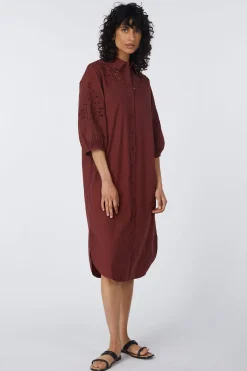Robe Vmkeira 3/4 Shirt Calf Dress Wvn Btq Be