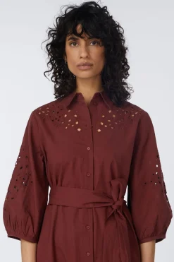 Robe Vmkeira 3/4 Shirt Calf Dress Wvn Btq Be