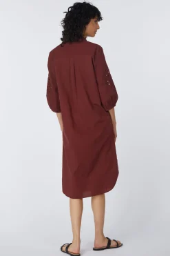 Robe Vmkeira 3/4 Shirt Calf Dress Wvn Btq Be