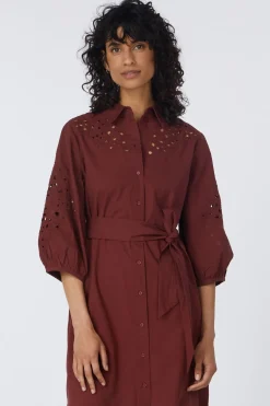 Robe Vmkeira 3/4 Shirt Calf Dress Wvn Btq Be