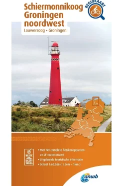 Schiermonnikoog Groningen Noordwest 3 fietskaart r/v