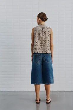 Short Gala Blue Hw Denim Bermuda