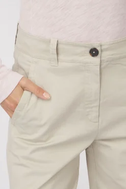 Short Pants Straight Leg Tailored Waistband French Po