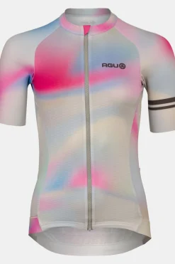 T-Shirt Gradient Swirl Jersey Ss Performance W