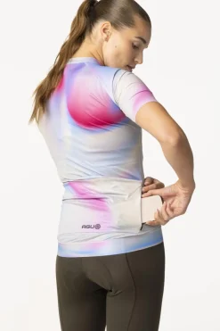 T-Shirt Gradient Swirl Jersey Ss Performance W